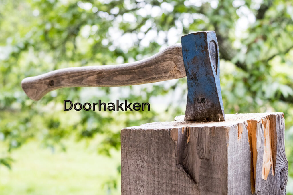 doorhakken